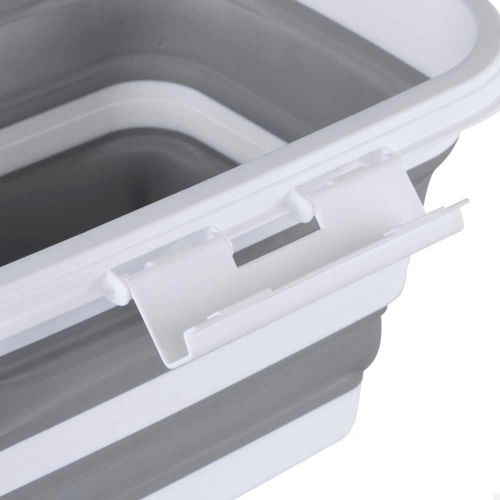 Contenitore pieghevole da 15 litri, dimensioni 46x33x23 cm, con coperchio, privo di BPA