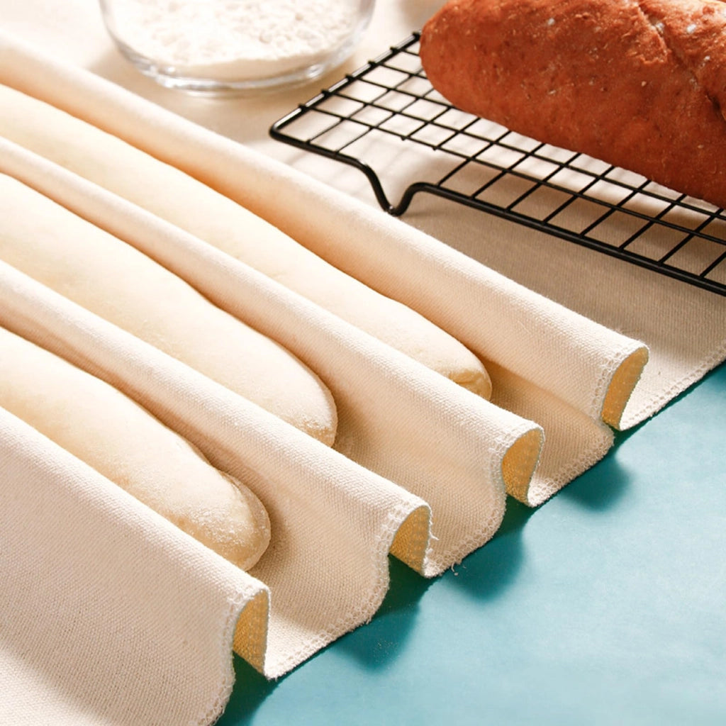 Set di 6 stroppi da forno, 75x45 cm, misto lino e cotone