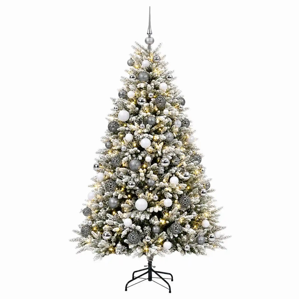 Albero di Natale Artificiale con Palline 210 cm 300 LED 3467264