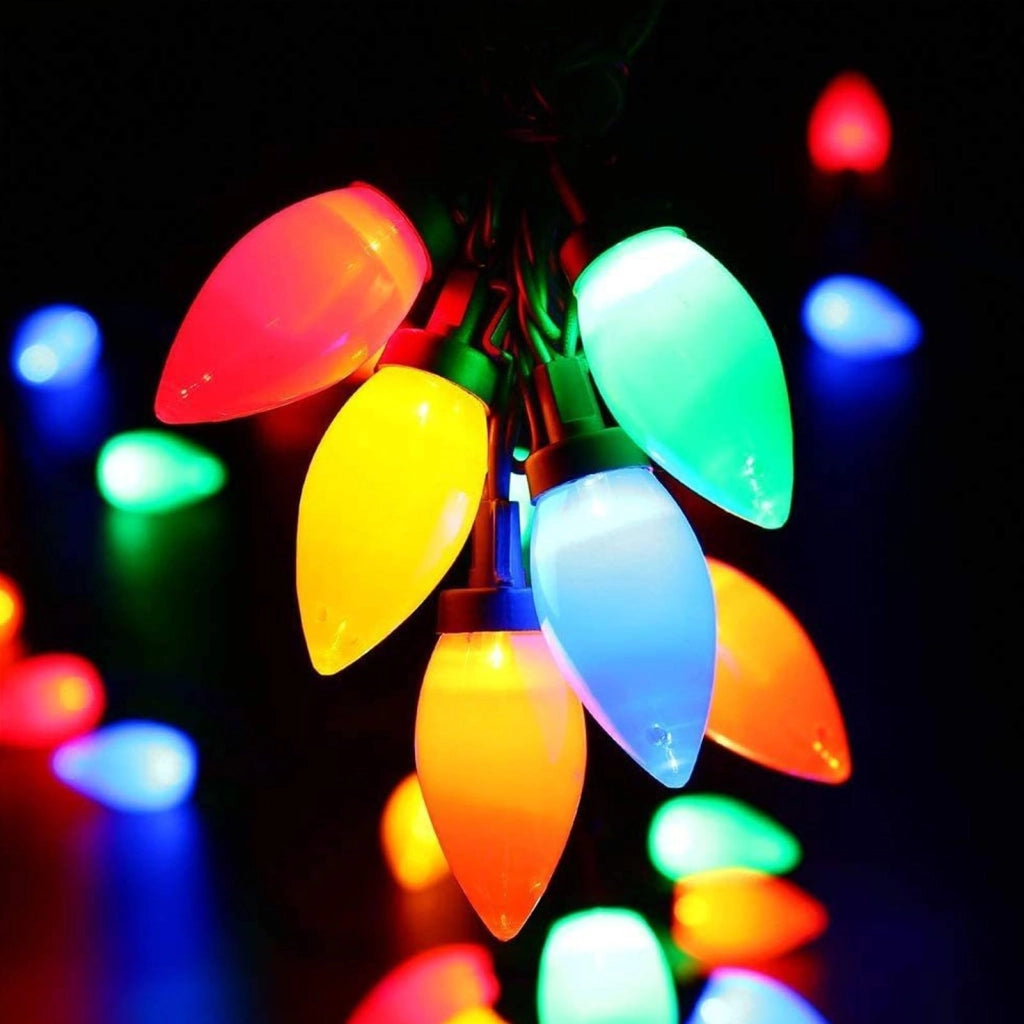 Catena luminosa LED C9 con 20 luci a forma di fragola, lunghezza 4,5 metri, grado di protezione IP44