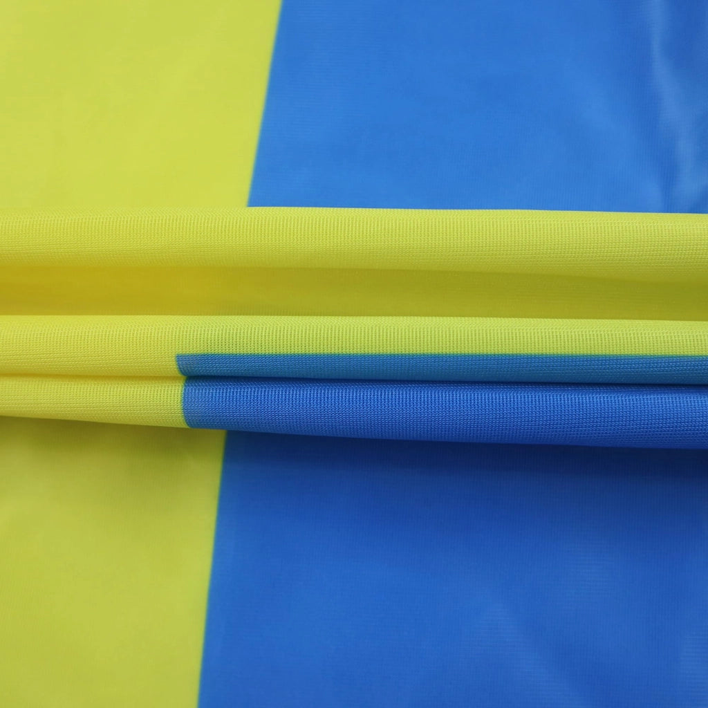 Bandiera svedese per imbarcazioni, 150x90 cm, in poliestere a rete, con anelli