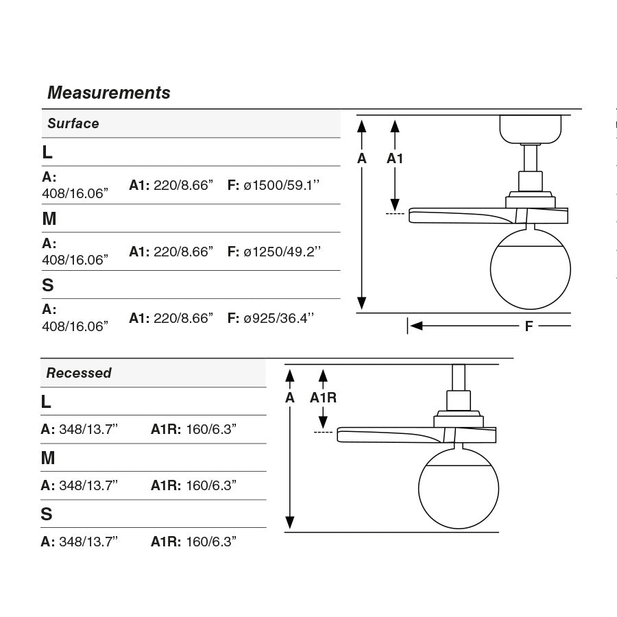 KLIM RECESSED L Ventilatore da soffitto nero/noce E27 TUYA