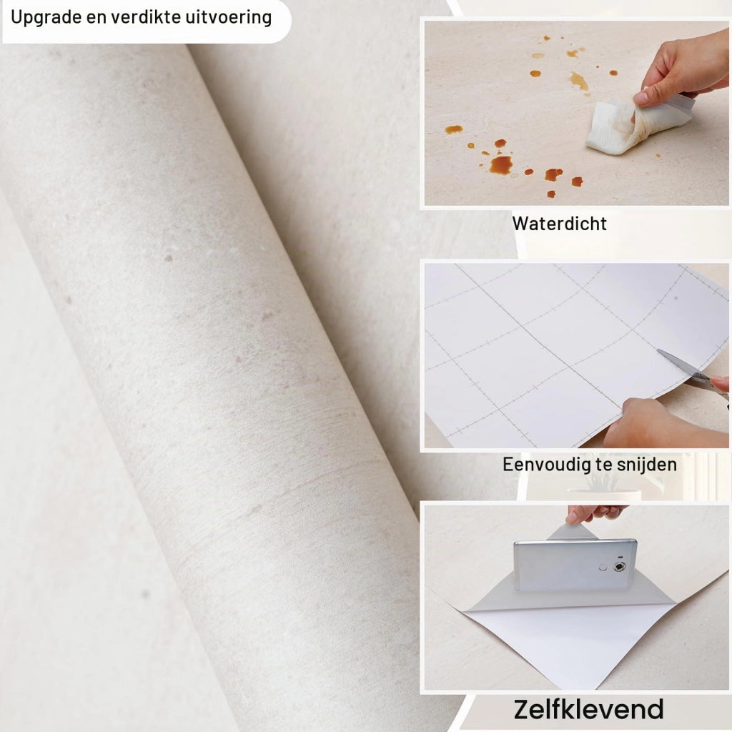 Carta adesiva effetto travertino per mobili, autoadesiva, dimensioni 40 x 1000 cm