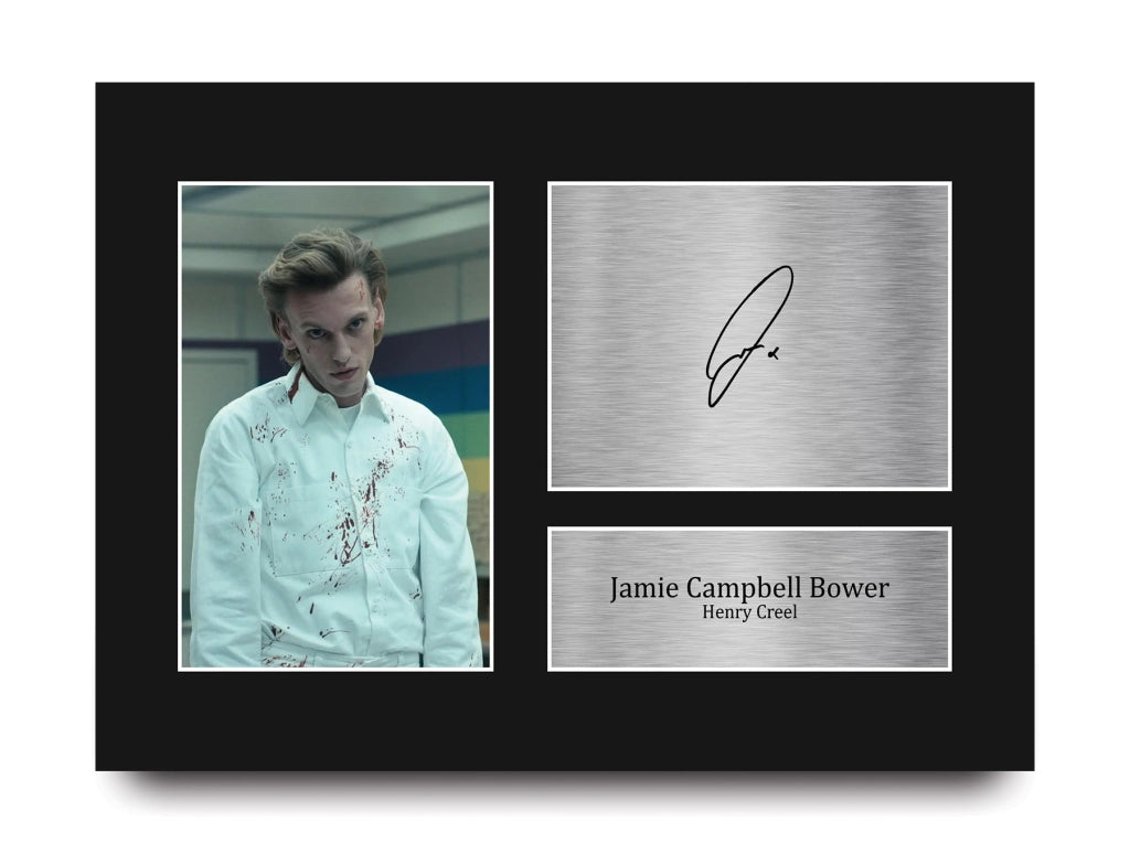 Foto A4 di Jamie Campbell Bower – Stampa artistica non incorniciata, con firma