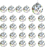 Prismi per cattedrali solari, confezione da 24 pezzi, diametro 24 mm, cristalli, decorazioni a forma di arcobaleno