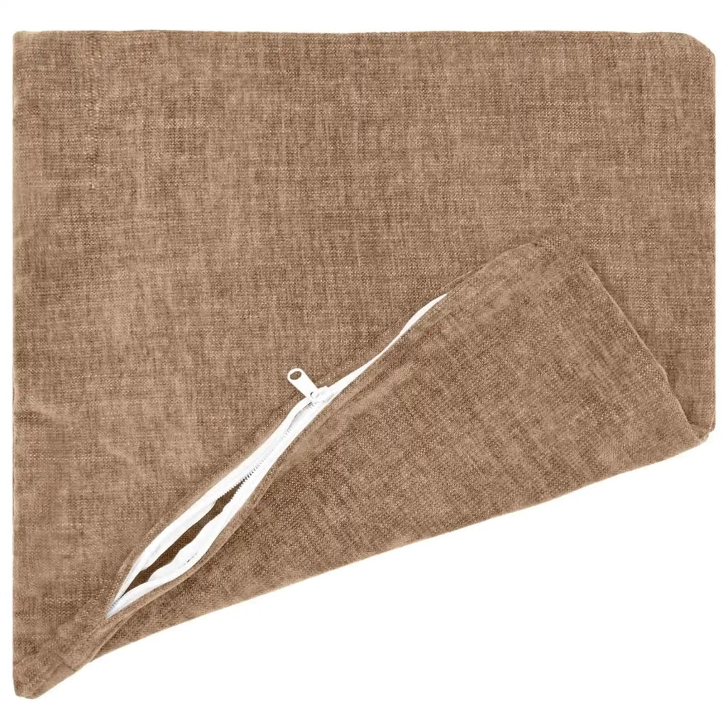 Federa 6 pz HEERLEN Marrone 50 x 50 cm Tessuto Chenille 910946