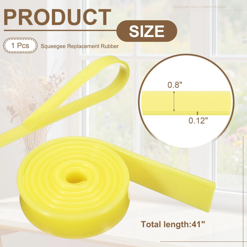 Gomma di ricambio in silicone, 104 cm, gialla, per tergivetri