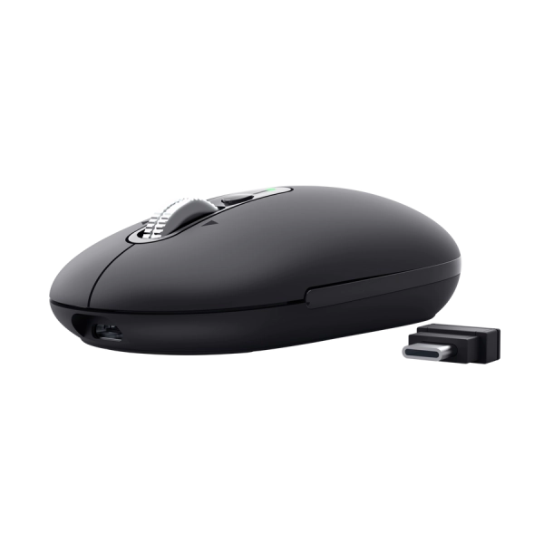 TRUST MOUSE WIRELESS HYPERSCROLL RICARICABILE MULTICONNECT WL 2,4GHZ + 2x BT ULTRASOTTILE SILENT - 3