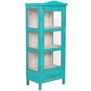 Vetrina in legno artigianale 58 x 40 x 144h cm
