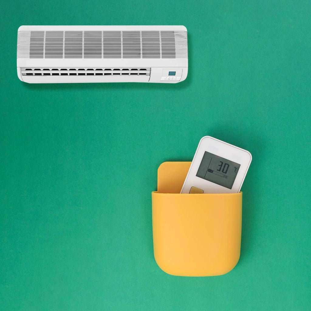 Set di 6 supporti per telecomando, da montare a parete, in 6 colori diversi