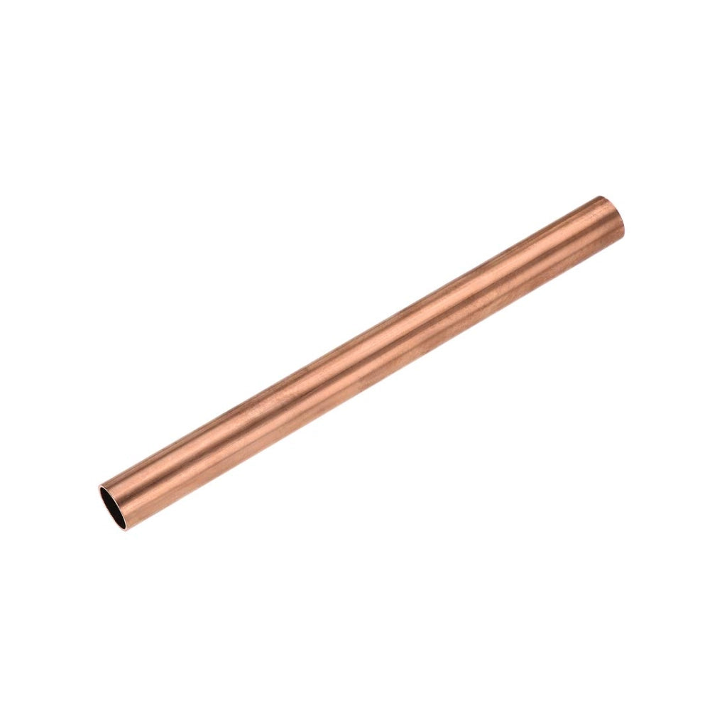 Tubo di rame, sezione circolare, diametro 17 mm, spessore parete 1 mm, lunghezza 200 mm