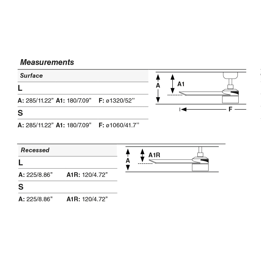 RUDDER RECESSED TEK S Ventilatore da soffitto bianco/frassino 4000K