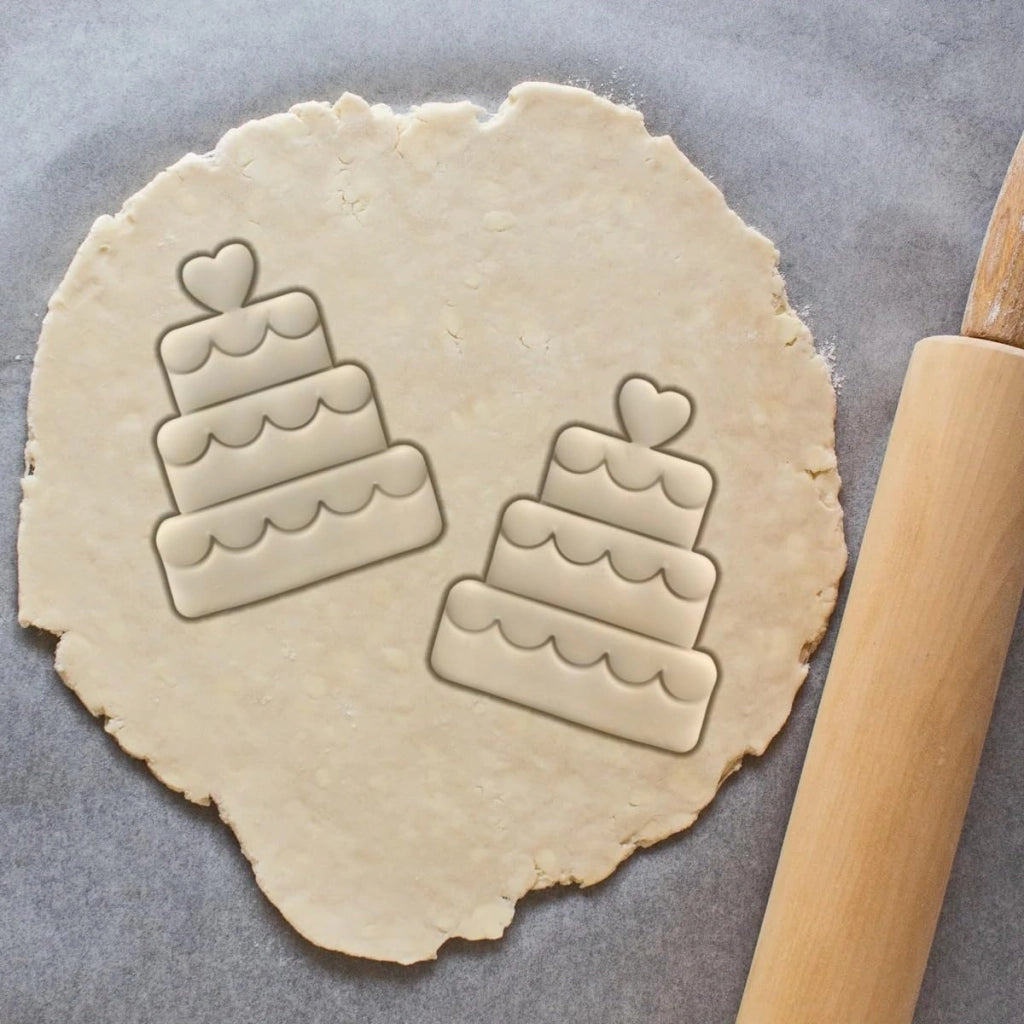 Set di formine per biscotti, 5 pezzi, 8,9 cm, forme per matrimoni, plastica