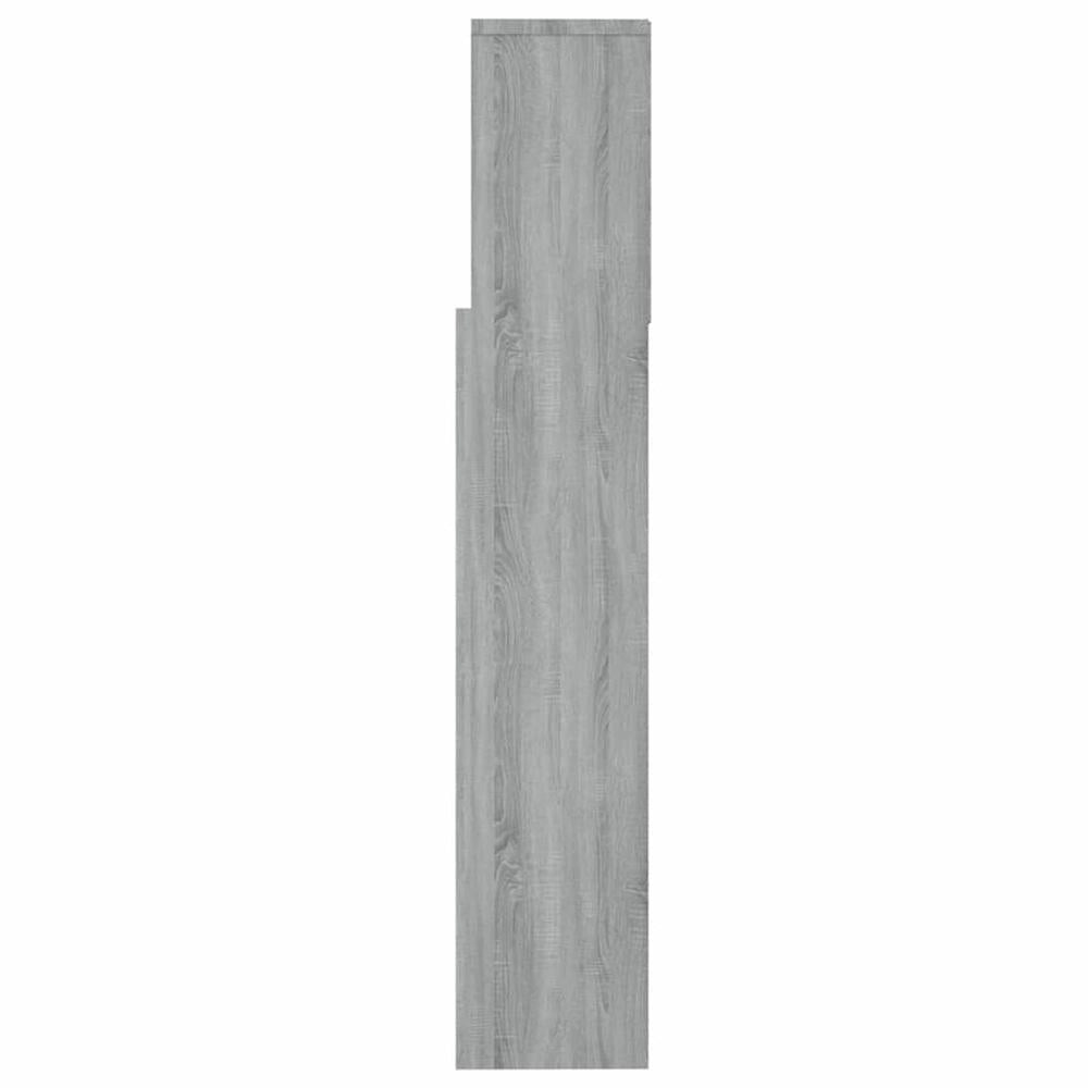 Testiera con Scomparti Grigio Sonoma 160x19x103,5 cm