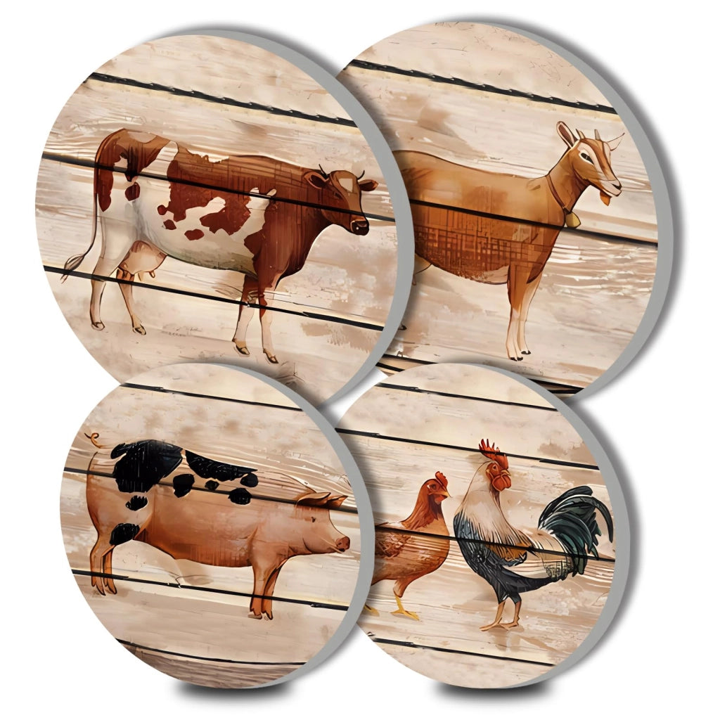 Copri-piano cottura, set da 4, acciaio inossidabile, 20+25 cm, forma rotonda