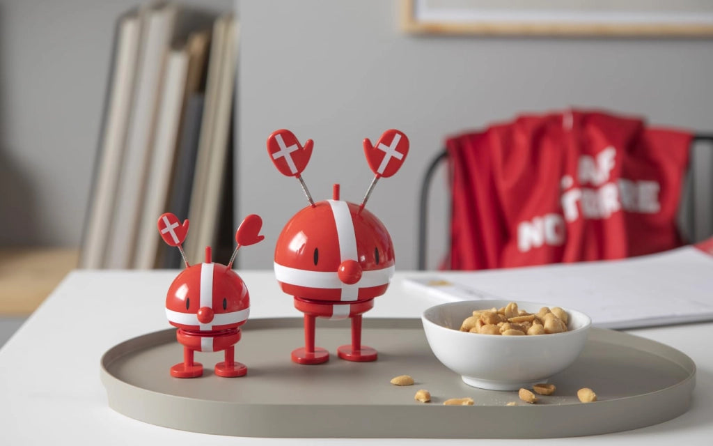 Roligan-Figur, tifoso di calcio, 9,5 cm, rosso, ABS/acciaio