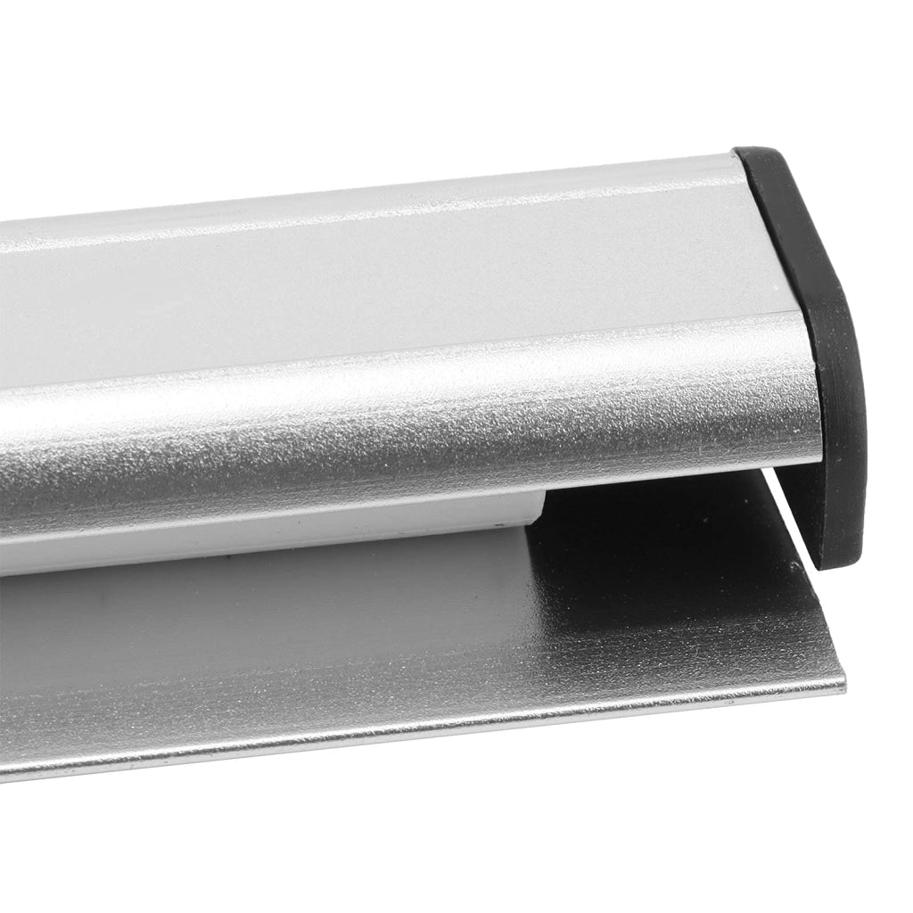 Porta biglietti in alluminio, 30 cm, con adesivi