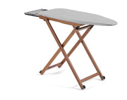 Tavolo da stiro in legno di faggio, regolabile in altezza su 4 livelli, dimensioni 110x45 cm