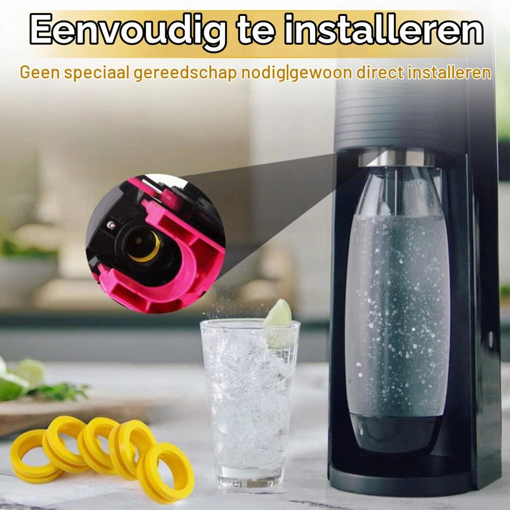 Kit di guarnizioni per SodaStream DUO/Terra/Art, 3 anelli di tenuta