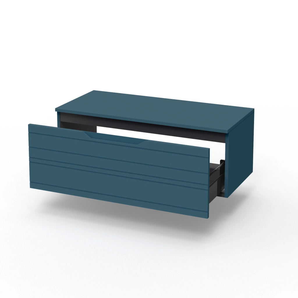 Base con top 1 cestone SOLMIRA blu