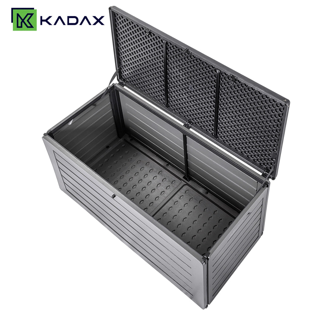 Baule da giardino KADAX 390 L grigio
