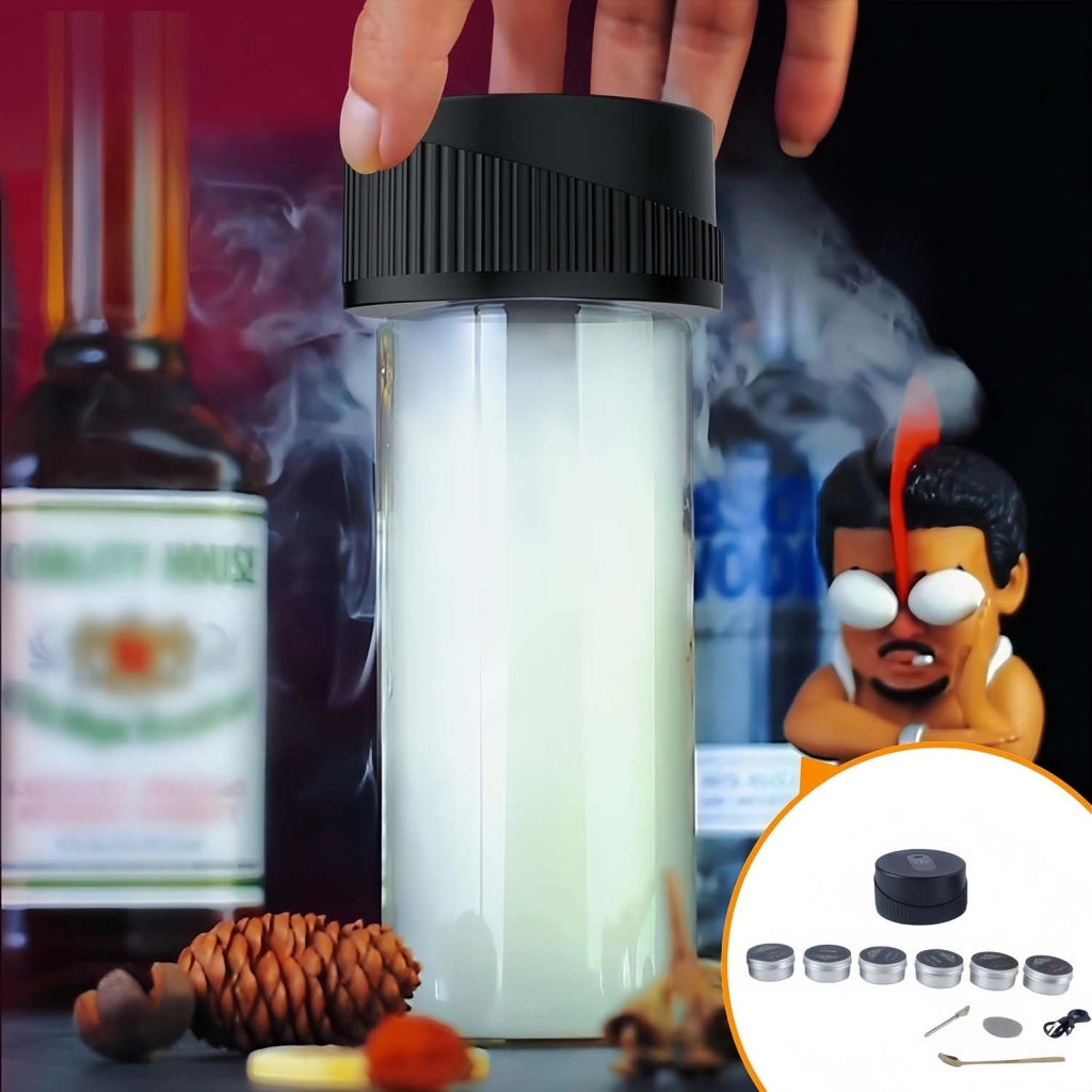 Kit per affumicare cocktail, elettrico, ricaricabile, ideale per whisky e bourbon