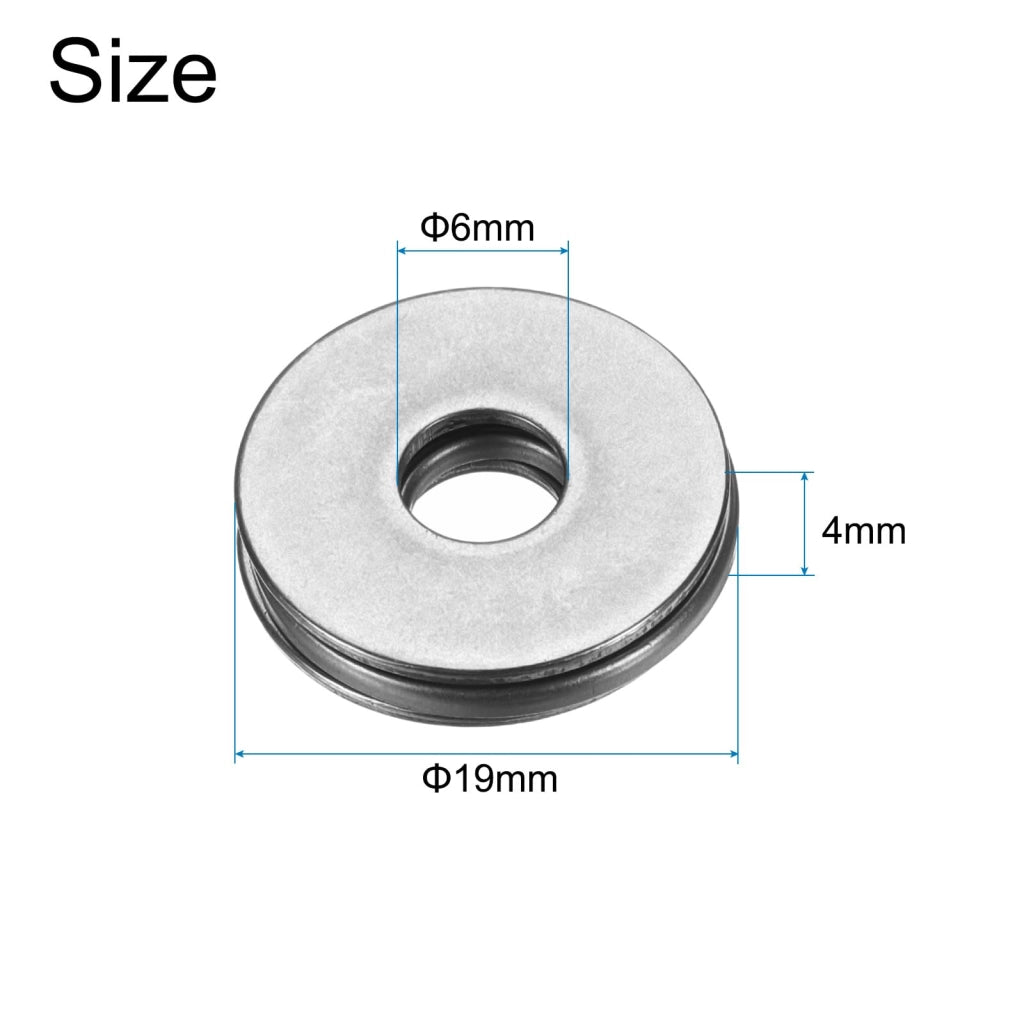 10 cuscinetti a rulli conici AXK0619, dimensioni 6x19x4 mm, acciaio cromato, precisione P5 (ABEC 5)