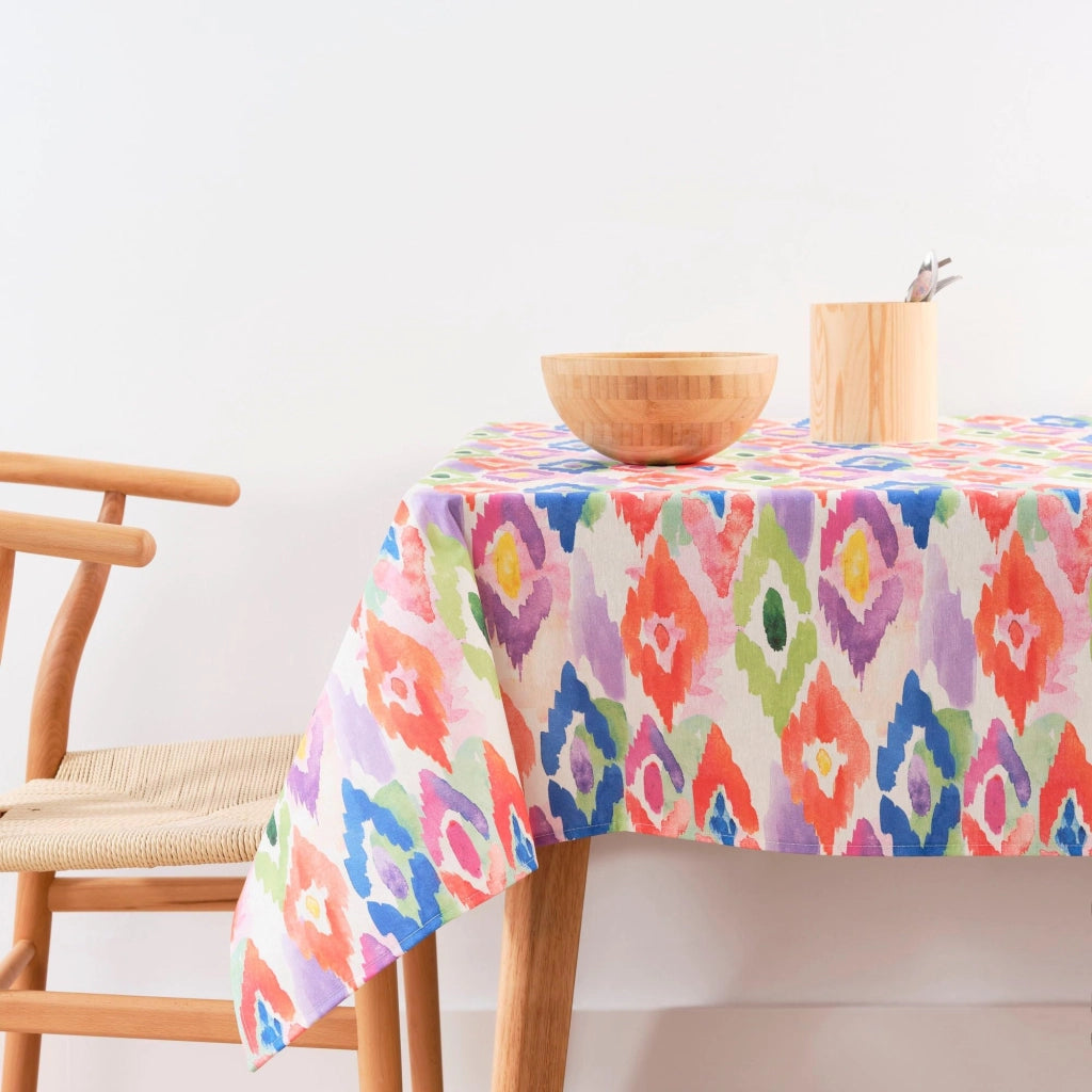 Tovaglia 140x140 cm, resistente alle macchie, in Cotonelogico, multicolore