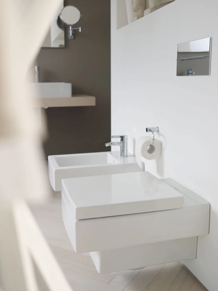 Tavoletta WC con Softclose, Duroplast, cerniere in acciaio inox, bianco, per ceramica Vero