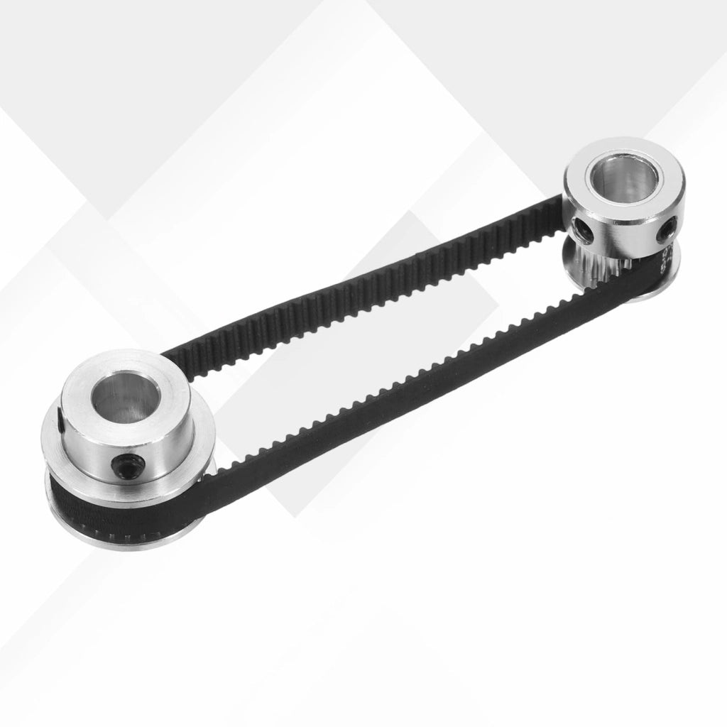 5 cinghie di trasmissione GT-2 da 9 mm, passo di 2 mm, disponibili in 5 diverse lunghezze