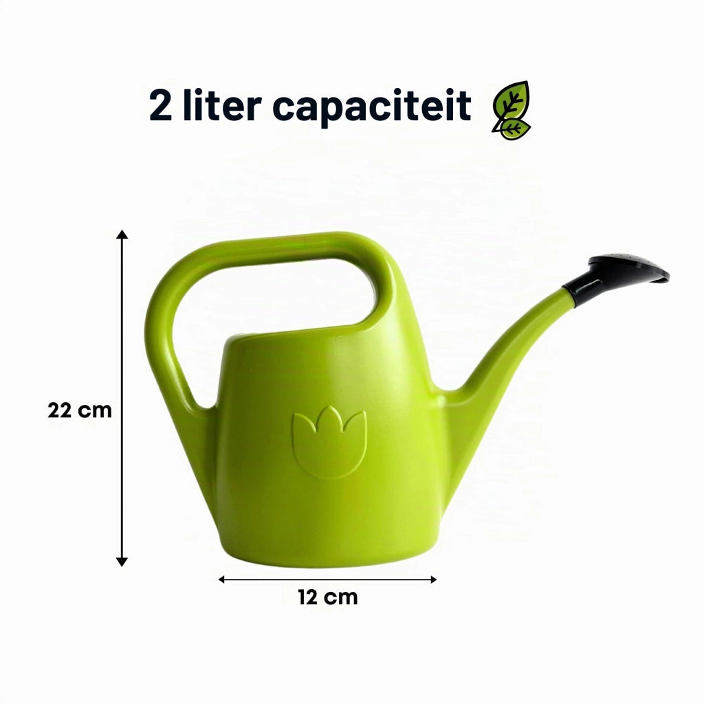 Annaffiatoio con beccuccio, 2 litri, verde chiaro, in plastica