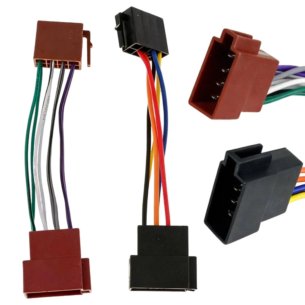 Adattatore per cablaggio autoradio ISO, 16 poli, spina a presa, per autoradio aftermarket