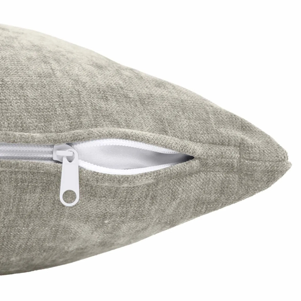 Federa 6 pz HEERLEN Grigio Chiaro 40 x 80 cm Tessuto Chenille 909962