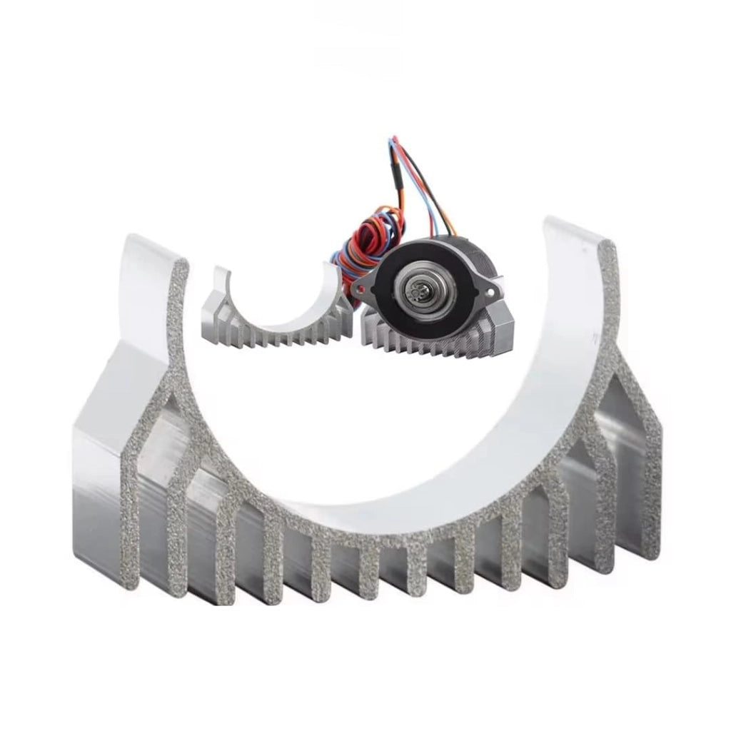 Dissipatore di calore in alluminio per stampanti Creality K1/K1C/K1Max, compatibile con motori passo-passo da 36 mm, colore argento