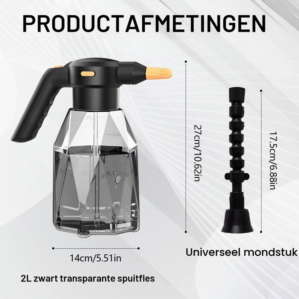 Flacone spray elettrico da 2 litri, ricaricabile, con erogatore regolabile