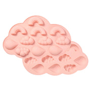 Set da 5 stampi in silicone: arcobaleno, nuvola, goccia
