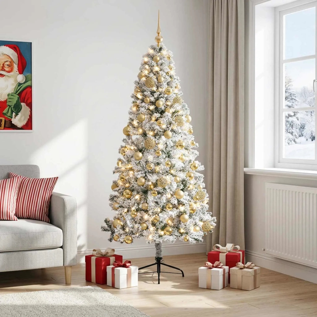Albero di Natale artificiale con palline 180 cm 300 LED 3460907