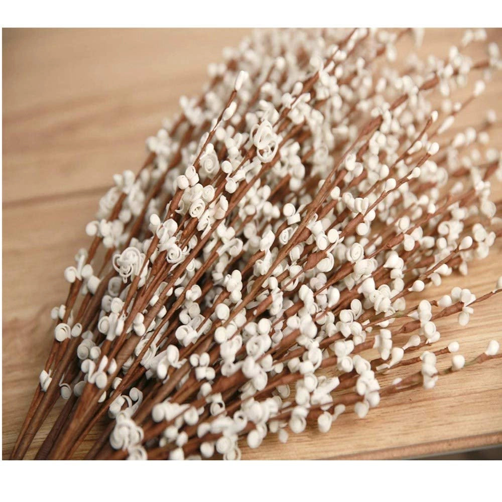 Rami di gelsomino artificiali, 10 pezzi, 74 cm, colore bianco