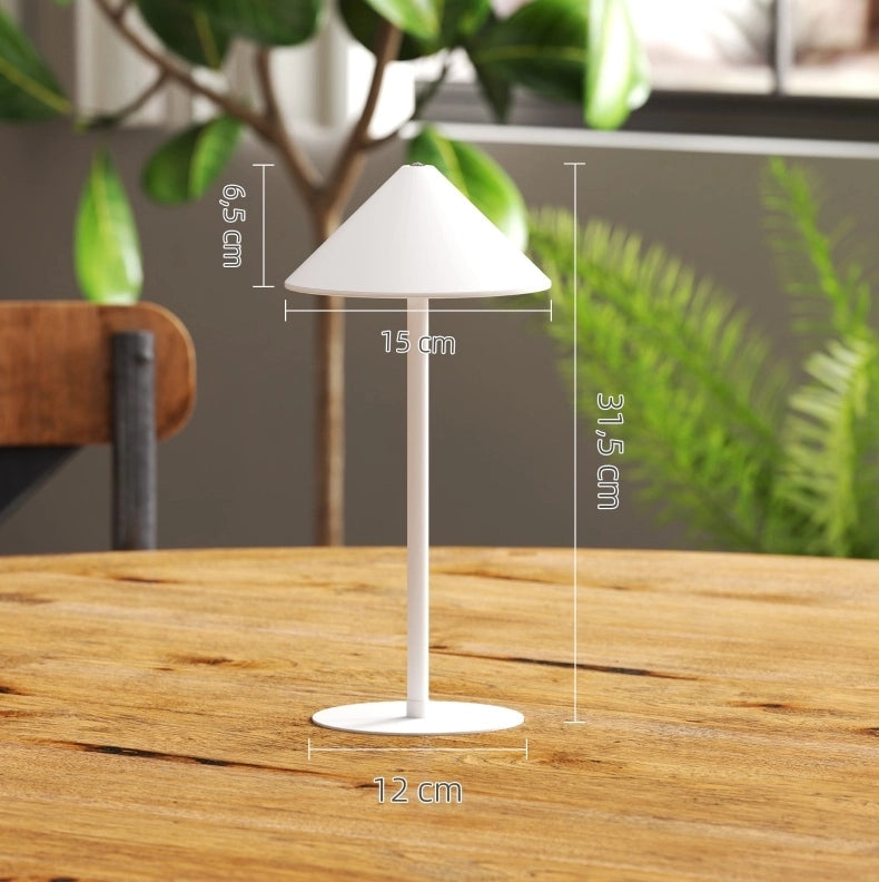 LAMPADA da tavolo LED ricaricabile Ø 15 x 31,5 cm bianca, Set da 2 pezzi