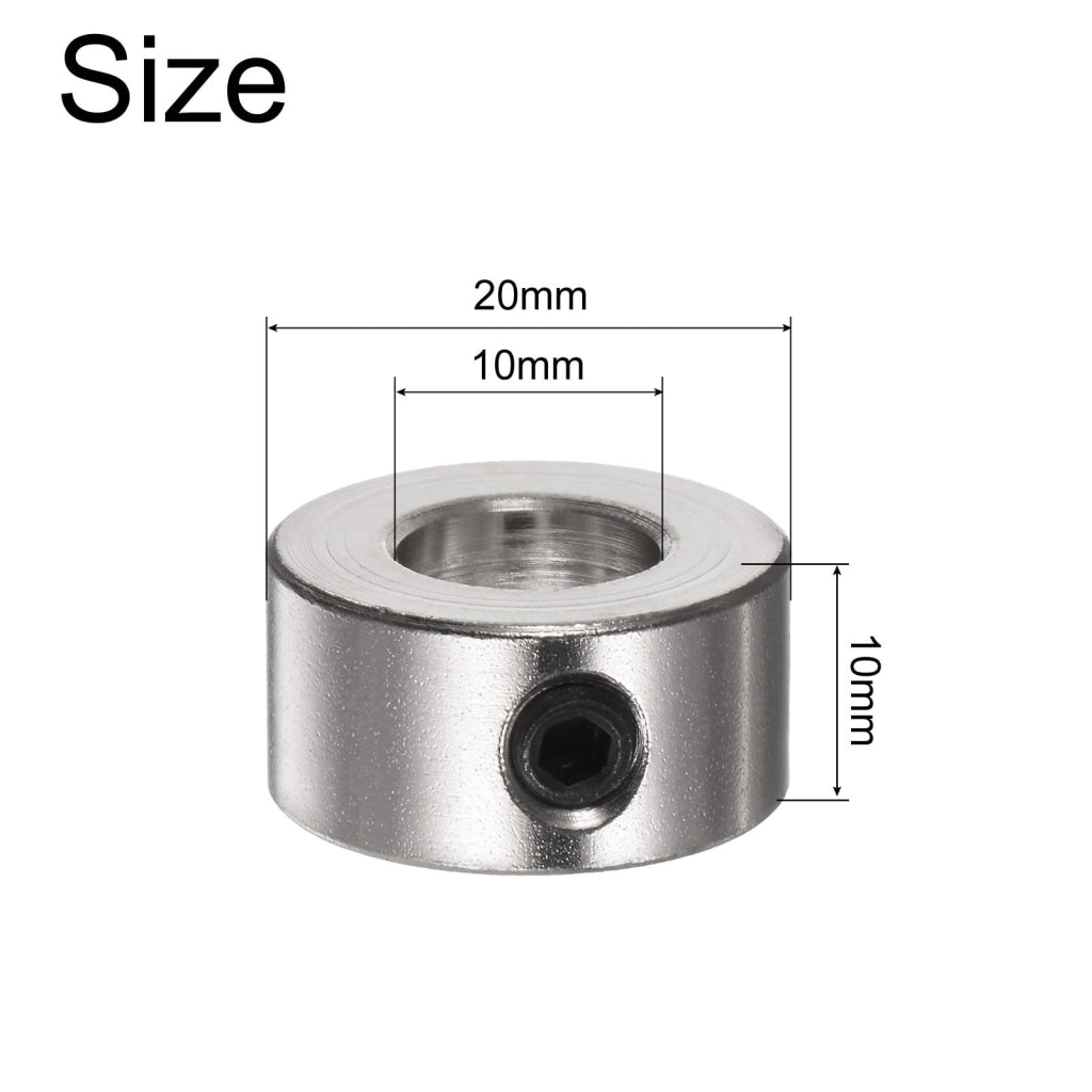 Set di 12 fascette a vite, foro di 10 mm, diametro di 20 mm, acciaio nichelato
