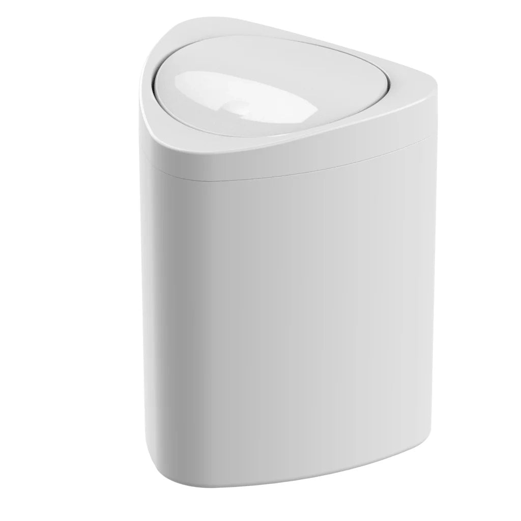 Cestino triangolare Pitagora bianco 5 L 20 × 20 × H26 cm