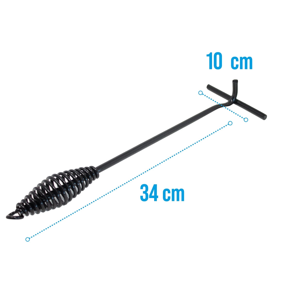 Sollevatore per coperchio di pentola olandese, 34 cm, gancio in acciaio, resistente al fuoco, accessorio per campeggio