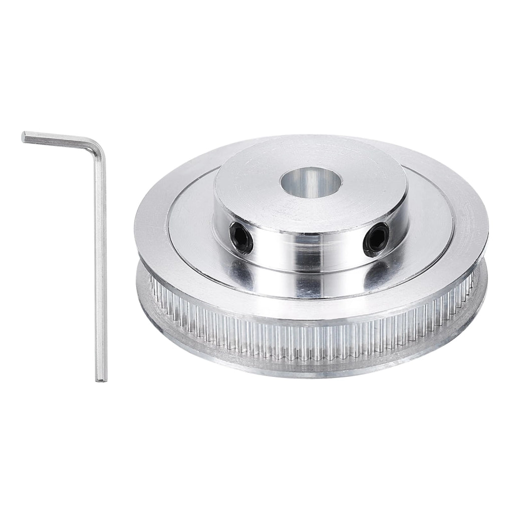 Puleggia per cinghie di trasmissione GT-2 con 80 denti, foro di 10 mm, in alluminio