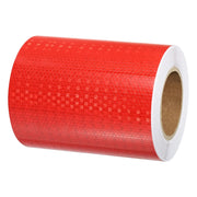 Nastro adesivo riflettente, 20 cm x 25 m, impermeabile, autoadesivo, rosso, per veicoli e sicurezza