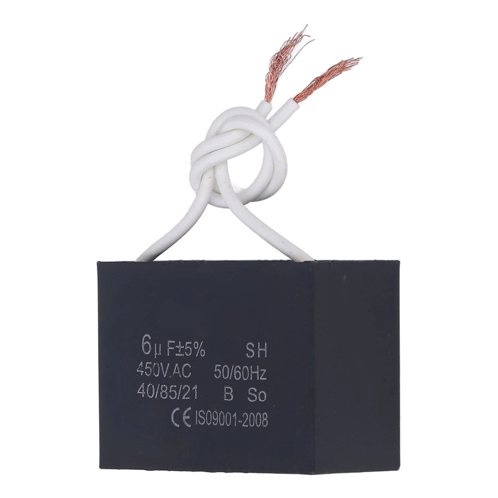 Condensatore di avviamento, 450V AC, 6μF, in plastica, 1 pezzo