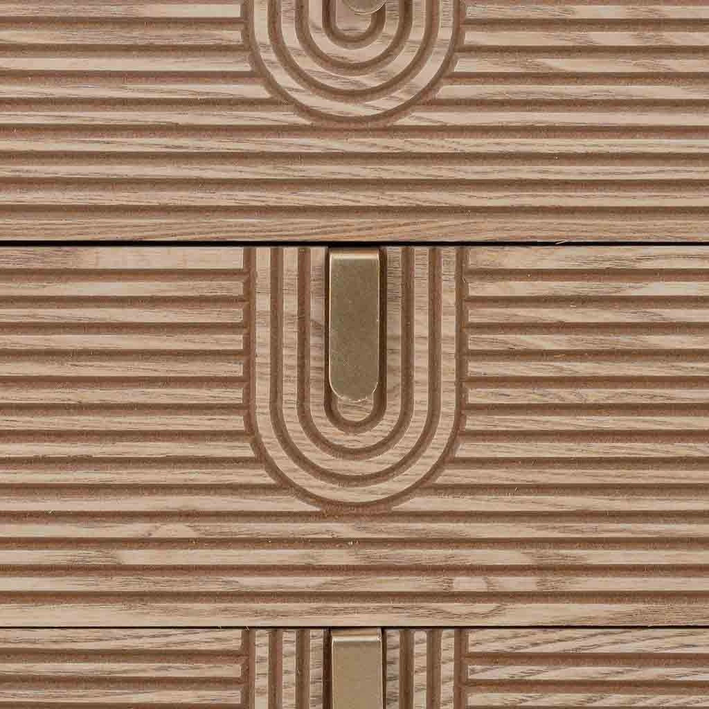 Cassettiera in legno marrone 45x36x100h cm