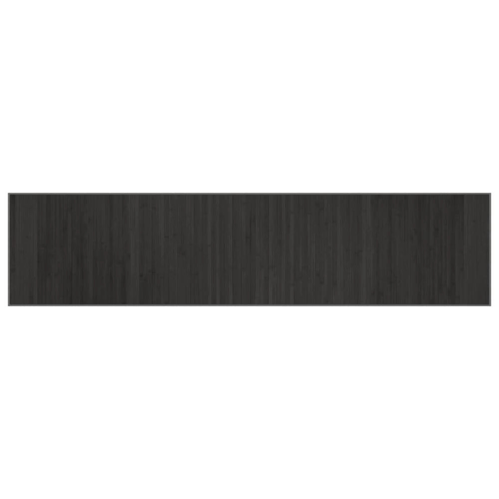 Tappeto Rettangolare Grigio 70x300 cm in Bambù