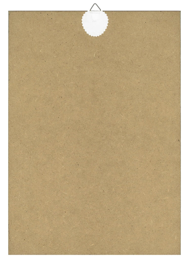 Stampa su legno raffigurante un gatto con orecchini di perle, dimensioni 30x21 cm