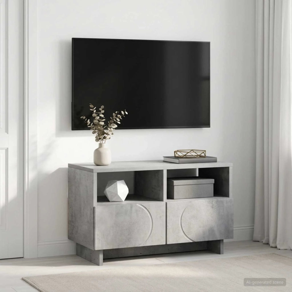 Supporto TV 60 x 34,5 x 40 cm Grigio Cemento