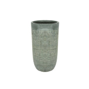 Vaso alto verde Ø24 x H49 cm